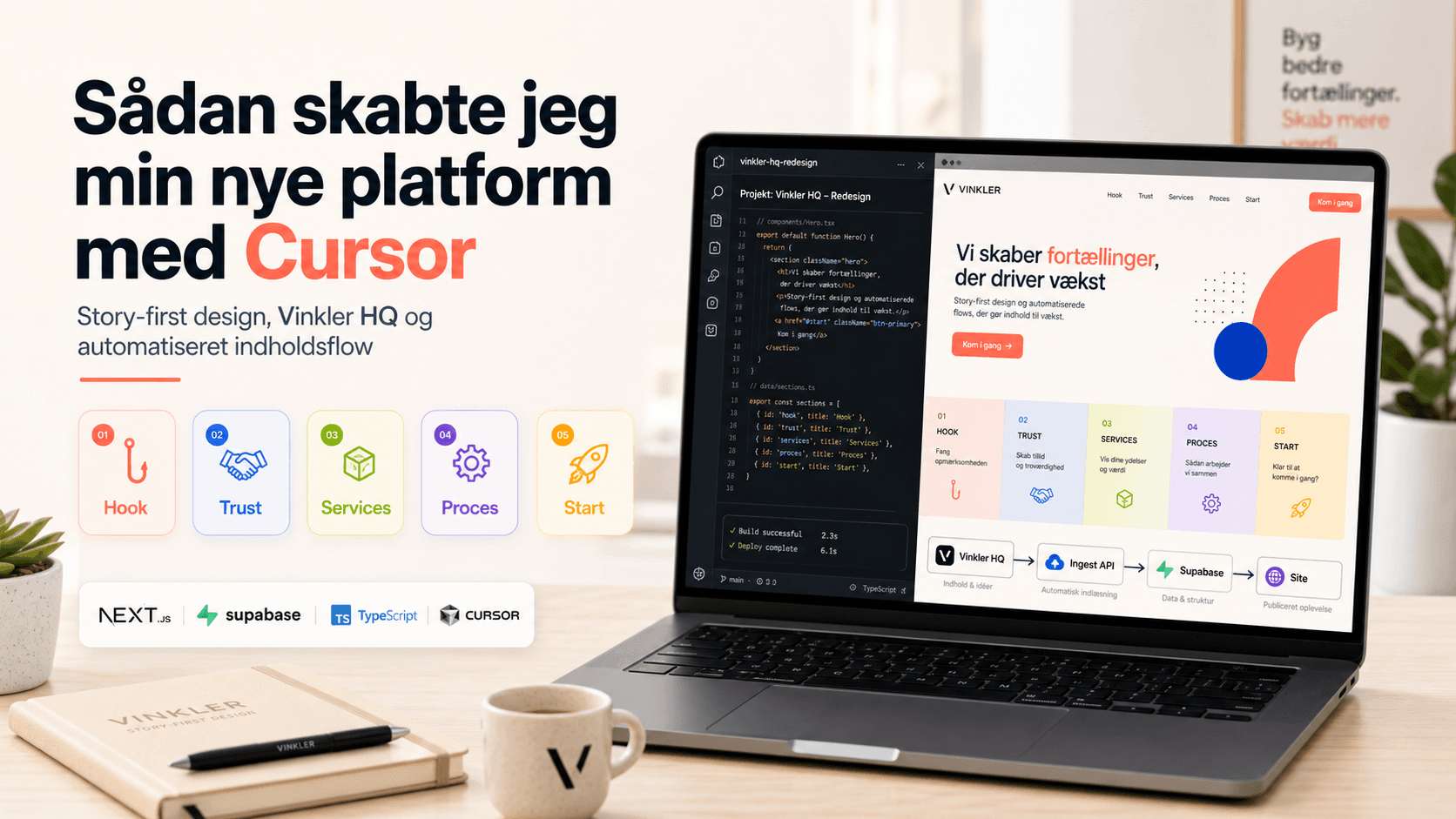Sådan skabte jeg min nye platform med Cursor