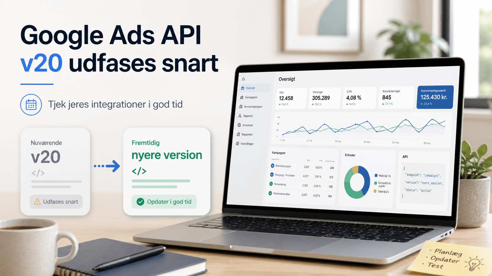 Google Ads API v20 udfases snart: Hvad betyder det for din virksomhed?