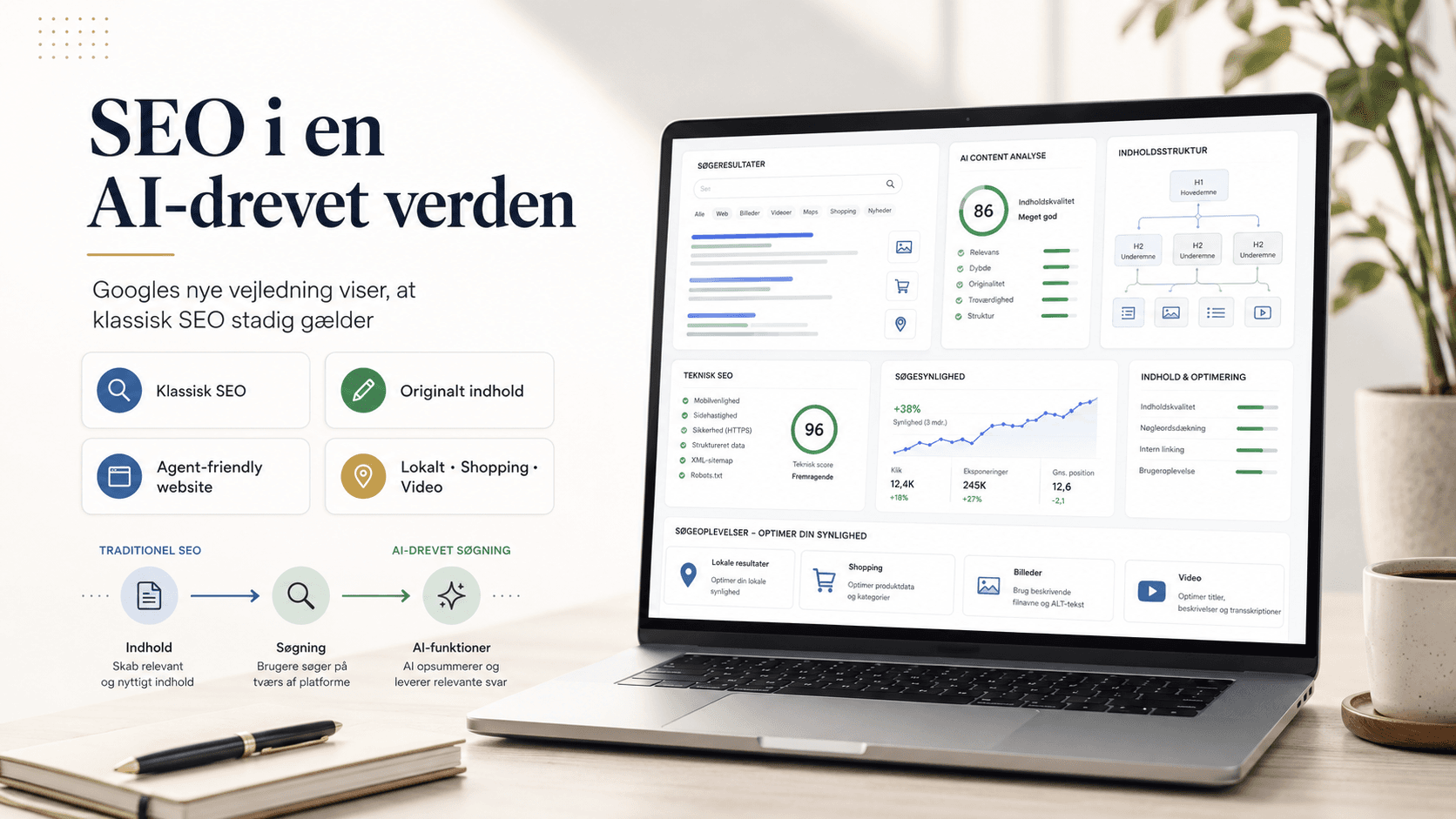 Google beskriver forskellene mellem SEO, AEO, GEO og andre optimeringsmetoder